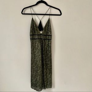 Diane Von Furstenberg Metallic Lace Dress